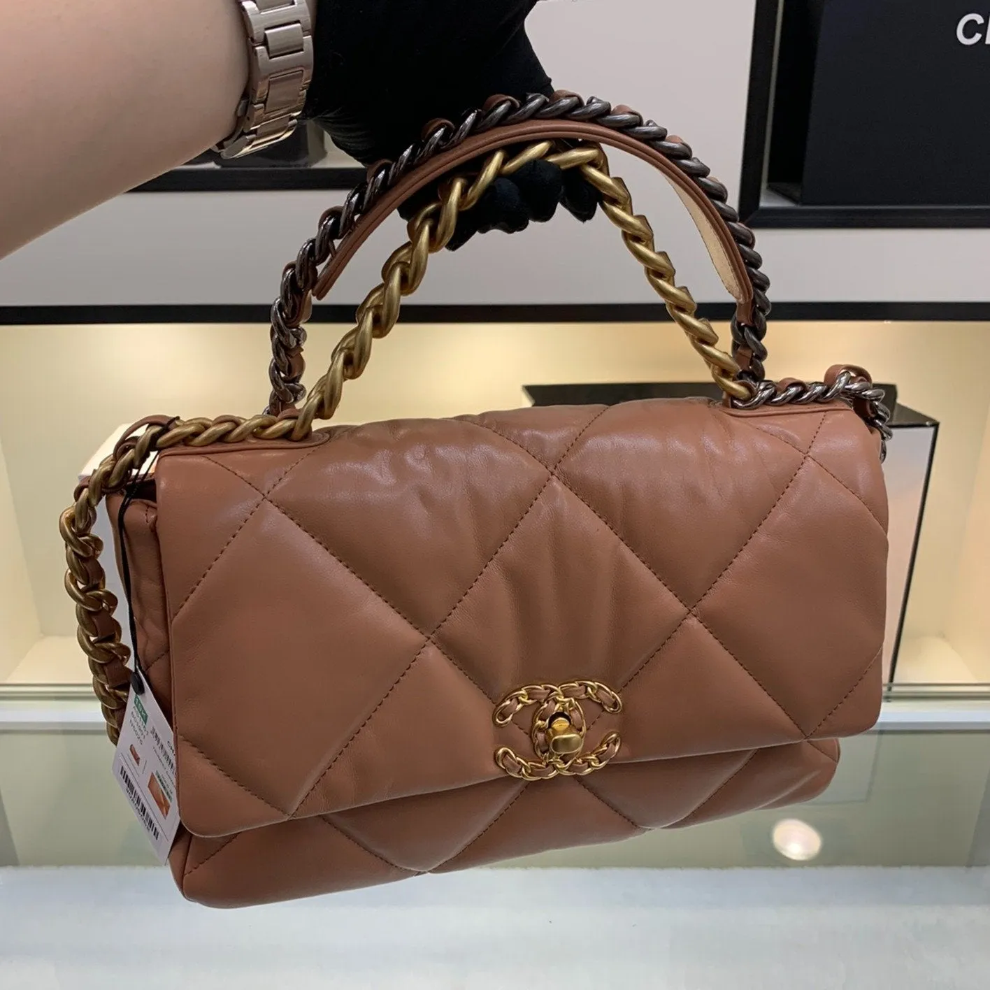 19 Classic Flap Bag 26 Brown Goatskin